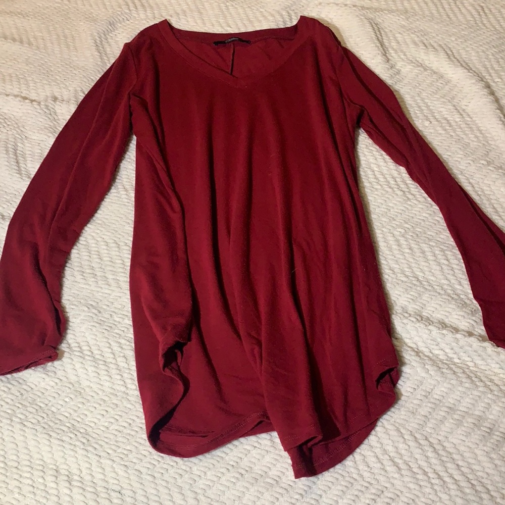 Size Small Long Sleeve Red Tunic